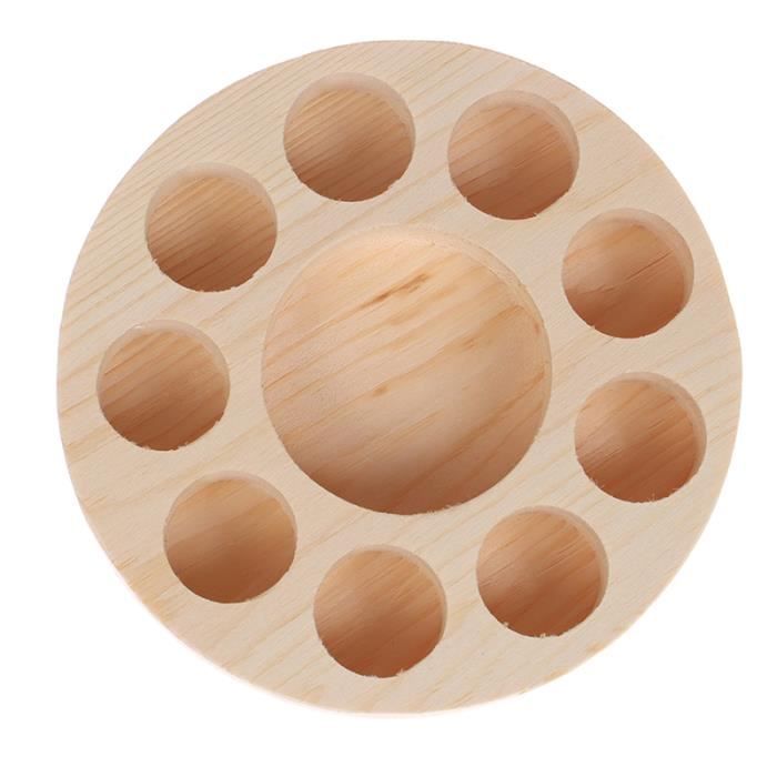 Boîte Rangement Huiles Essentielles Bois - 32 Emplacements - Portable, 27x12x10 Cm - Aromathérapie