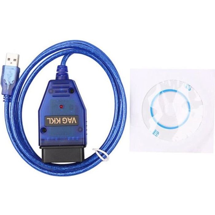 Câble Diagnostic USB KKL 409.1 Pour VW, Audi, Seat – Compatible Protocoles ISO9141/KWP2000 – Pour Windows, Lecture Codes Défaut