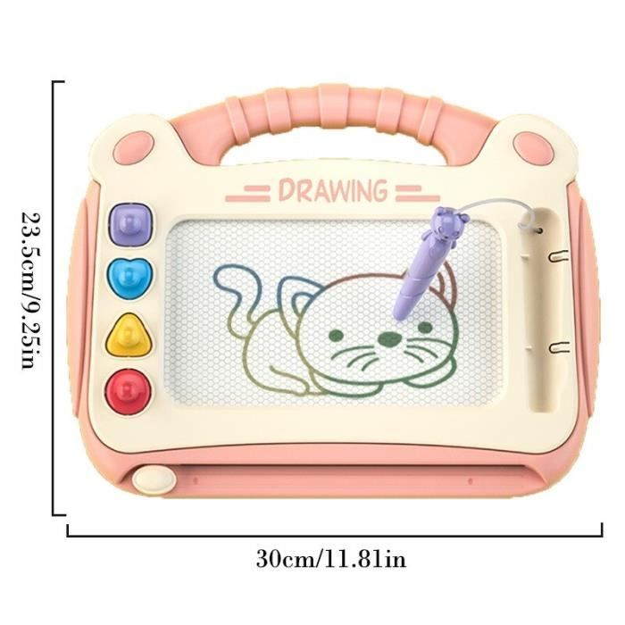 Tableau Magnétique Dessin Pour Enfants Dès 3 Ans - Plateau Noir Avec Stylo Et Billes, Jouet éducatif Créatif