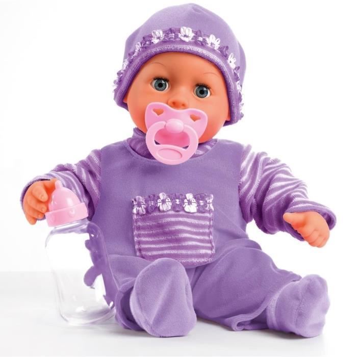 Bayer Design Poupon Bebe Premiers Mots Avec 24 Sons Pourpre Violet 38 Cm 936aa Lilas Cdiscount Jeux Jouets Bayer Design Poupon Bebe Premiers Mots Avec 24 Sons Pourpre Violet 38 Cm 936aa Lilas Cdiscount Jeux Jouets