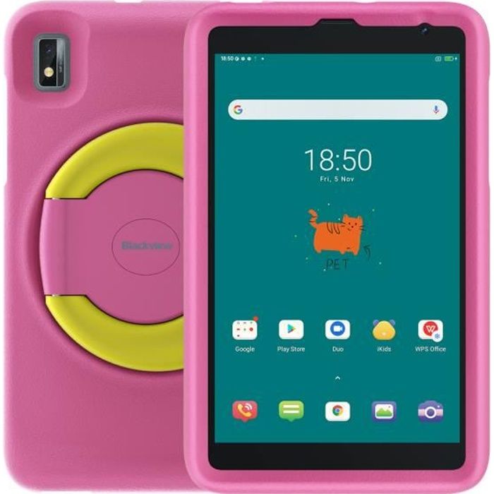 Tablette Tactile pour Enfants – Blackview Tab 6 – 8 Tablette Enfant – RAM 3Go – Stockage de 32+128Go – 5580 mAh – Android 11 –
