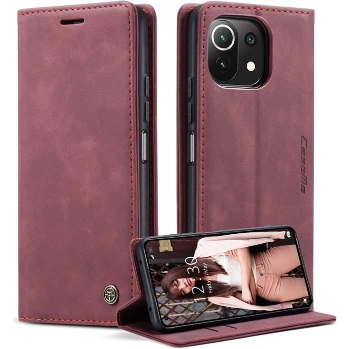 Phoona Cover per Xiaomi Mi 11 Lite 4G/5G/5G NE Custodia con 2 Pezzi Pellicola Vetro Temperato,Ultra Sottile Trasparente Silicone Protettiva Case per Xiaomi Mi 11 Lite Sottile Morbida Antiurto Cover