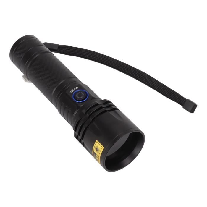 Lampe Torche UV 365nm 20W Rechargeable USB-C - Pour Détection Urine, Résine, Minéraux, Billets, Ambre