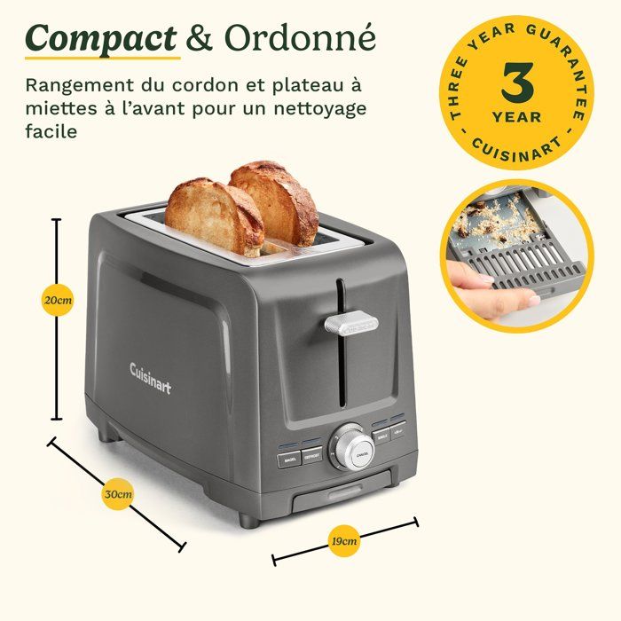 Cuisinart CPT1200E Grille pain - vue 2