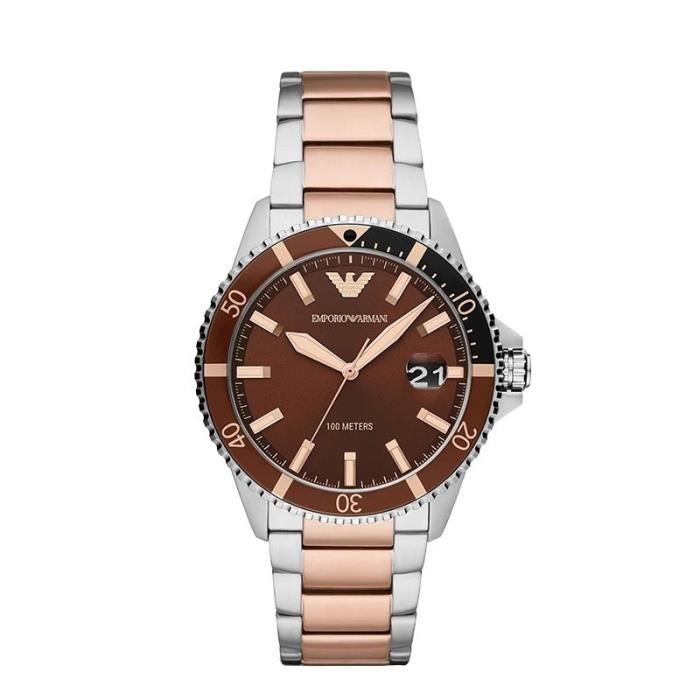 Emporio armani leather watch price top