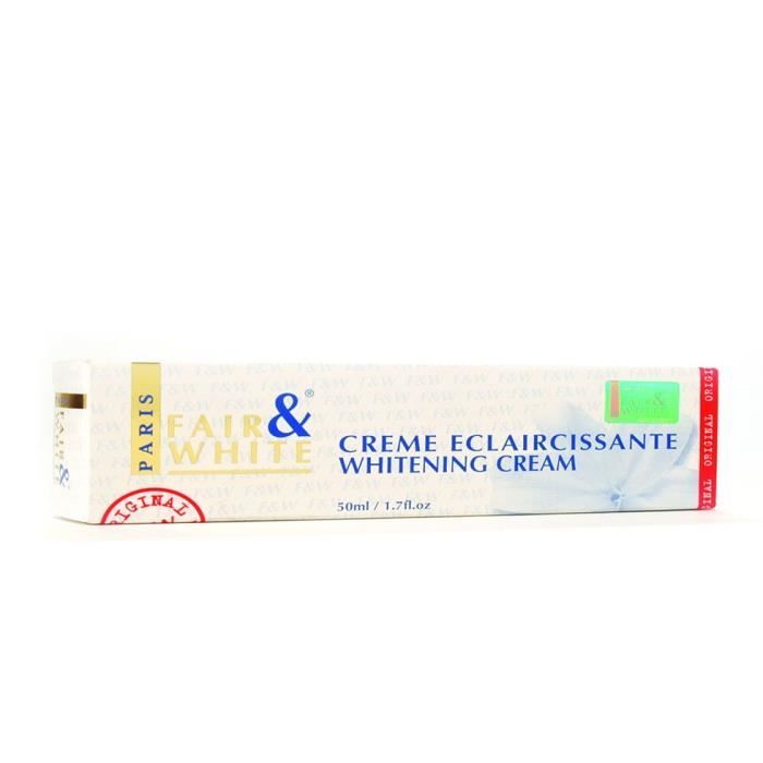 Creme eclaircissante fair & white retrouvez un teint unifié et