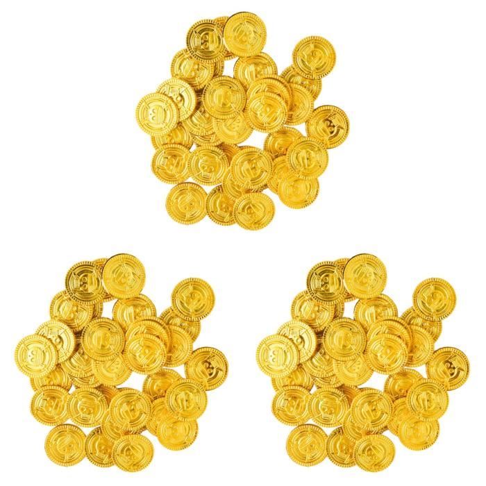 Pierres Précieuses de Pirate avec Pièces d'Or en Plastique Pirates Party Game