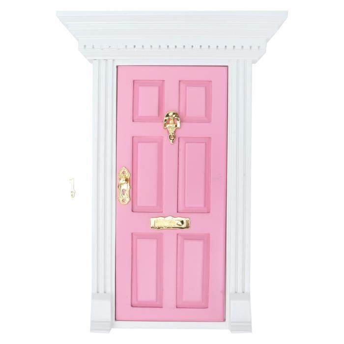 LATT meubles de maison de poupée 1:12 maison de poupée porte en bois