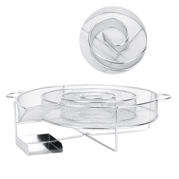 Encham Générateur De Fumée Ronde En Acier Inoxydable 33 Cm - Fumoir Froid Pour Barbecue Sphérique Et Fumage Viande Poisson