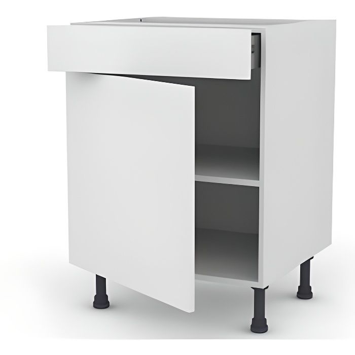 Facade Porte Cuisine Blanc Achat Vente Pas Cher