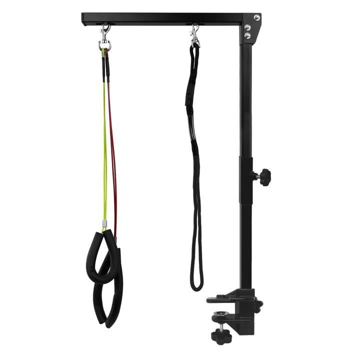 Comparer les prix de HENGMEI Bras de Soins du Pelage pour Animaux pour Table de Toilettage avec Clip de Fixation au Bureau Réglable en Hauteur