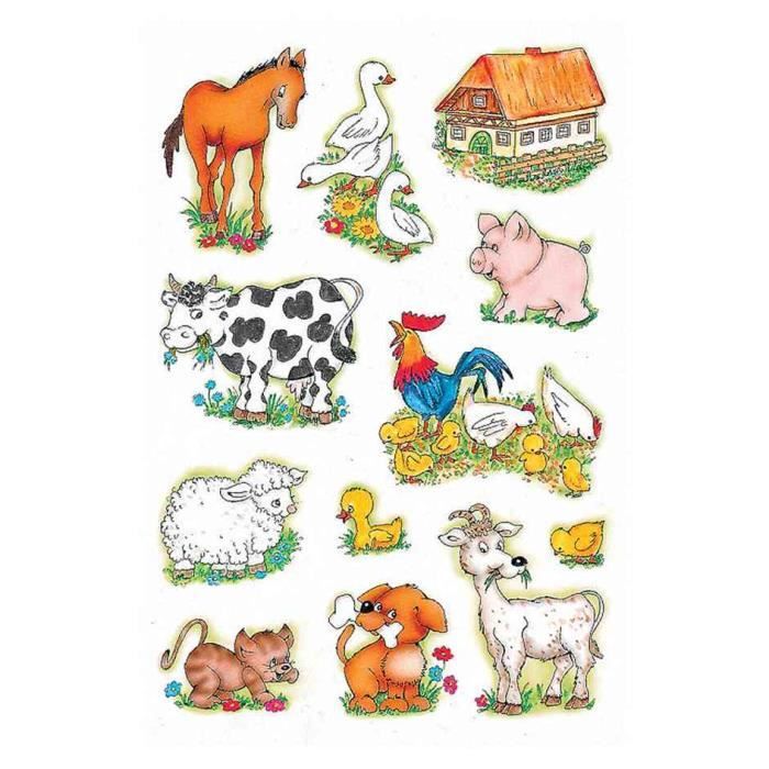 sticker decor animaux de la ferme cdiscount maison