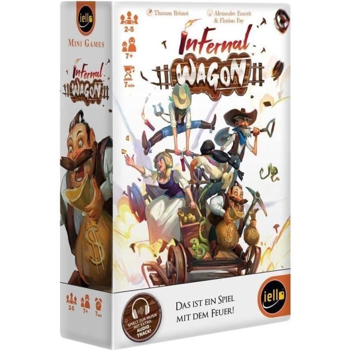 Jeu de société IELLO Infernal Wagon Coopératif 2 à 5 joueurs Cdiscount Jeux Jouets