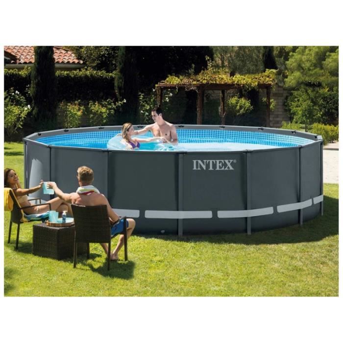 piscine tubulaire ultra xtr frame ronde 7 32 x 1 32 m intex piscine hors sol piscine tubulaire ultra xtr frame ronde 7 32 x 1 cdiscount jardin