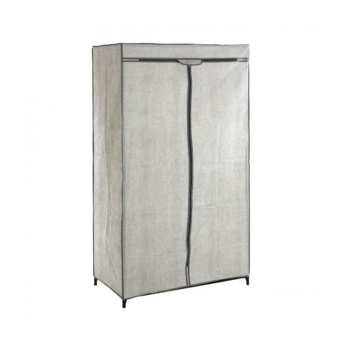 Armoire Penderie Metal Non Tisse Gris Clair 87 Cm Achat Vente