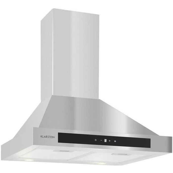 Klarstein Zelda Hotte Aspirante Acier Inoxydable Avec Panneau Tactile 60cm 3 Niveaux Extraction 620m H Achat Vente Hotte Cdiscount
