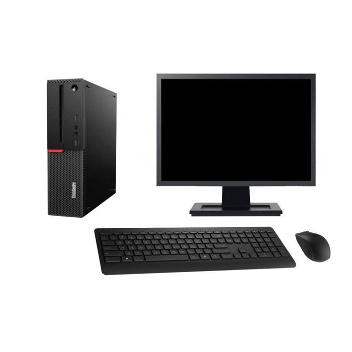 PC Lenovo M700 SFF Ecran 19 Intel G4400 RAM 8Go Disque 500Go Windows 10 Wifi