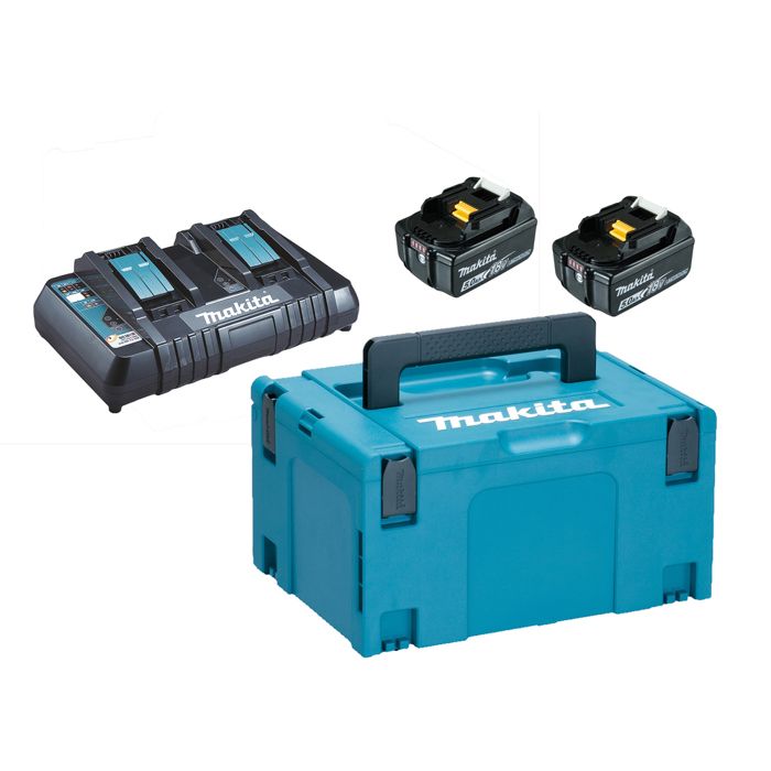Makita Power Source Kit 18V Li 2x BL1850B + DC18RD - vue 3