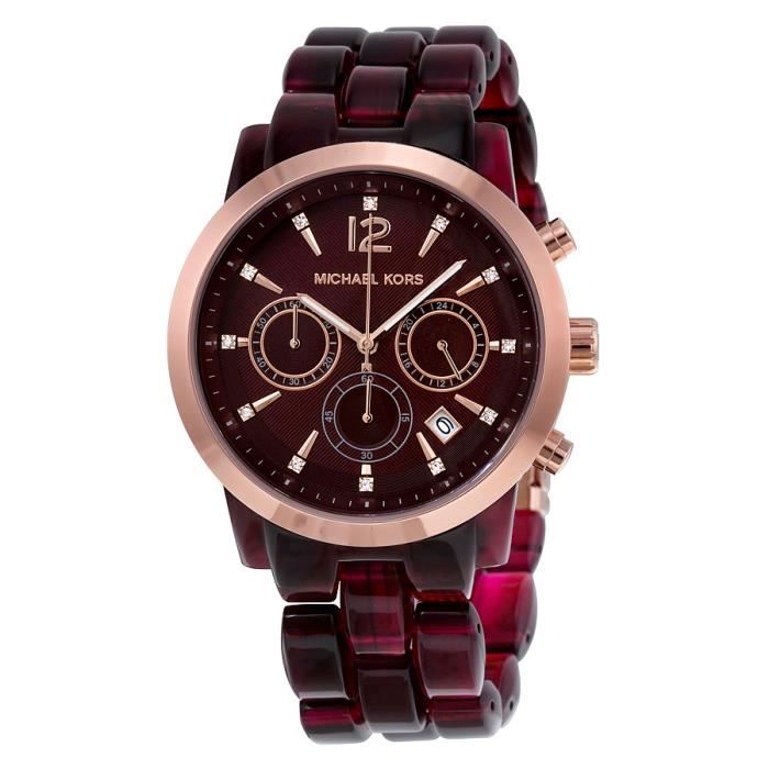 Montre michael 2025 kors femme rouge
