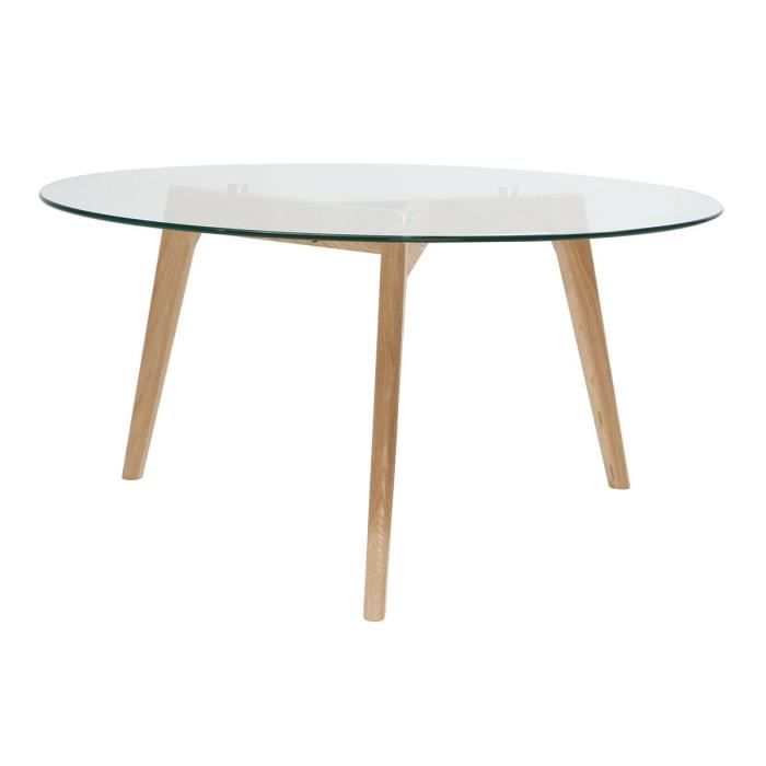 Table Basse Design Bois Et Verre Achat Vente Pas Cher