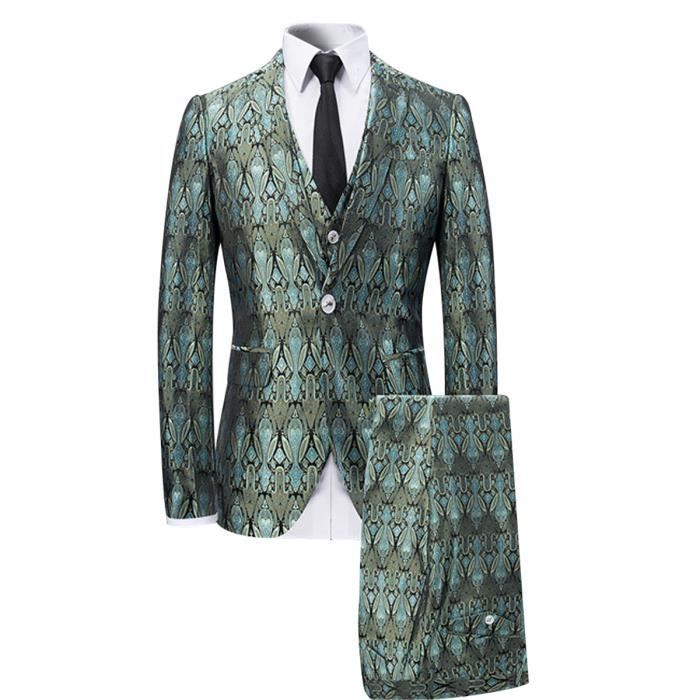 2017 Nouveau Costume De Mariage Homme A Motif Coupe Slim Skinny
