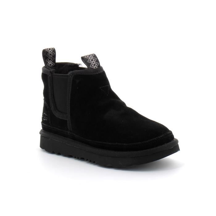 Botte Neumel Chelsea Kids UGG Noir Daim Nubuck A elastique Basse Noir Cdiscount Chaussures