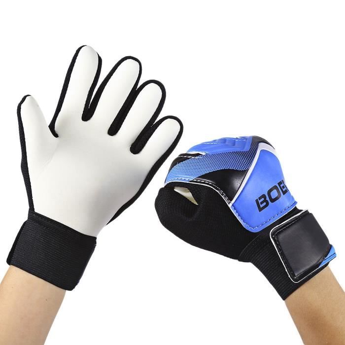 En latex r/ésistant /à lusure Avec double protection du poignet et rev/êtement antid/érapant Gants de gardien de but pour enfants Pour football