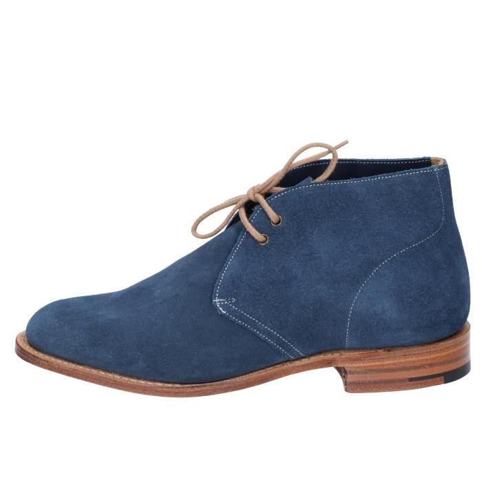 CHURCH'S Chaussures Homme Bottine daim Bleu AH479 Bleu - Cdiscount