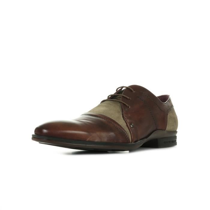 Chaussures Homme Redskins Juradi Tabac Taupe Cuir et Su de