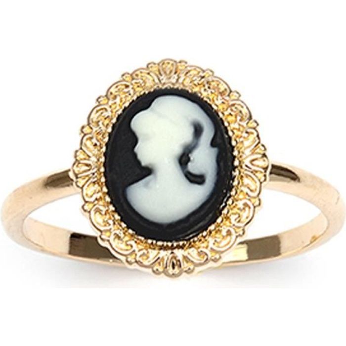 Bague camée noir store