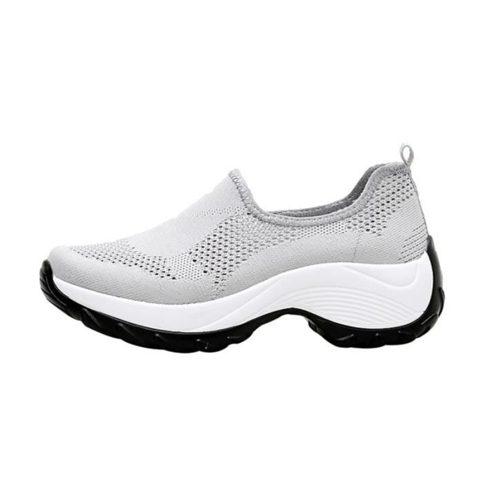 1 paire de Chaussures de Sport Femme de Randonnée en Plein Air de Cours à  la mode (Gris) basket basket - sportswear - Cdiscount Sport