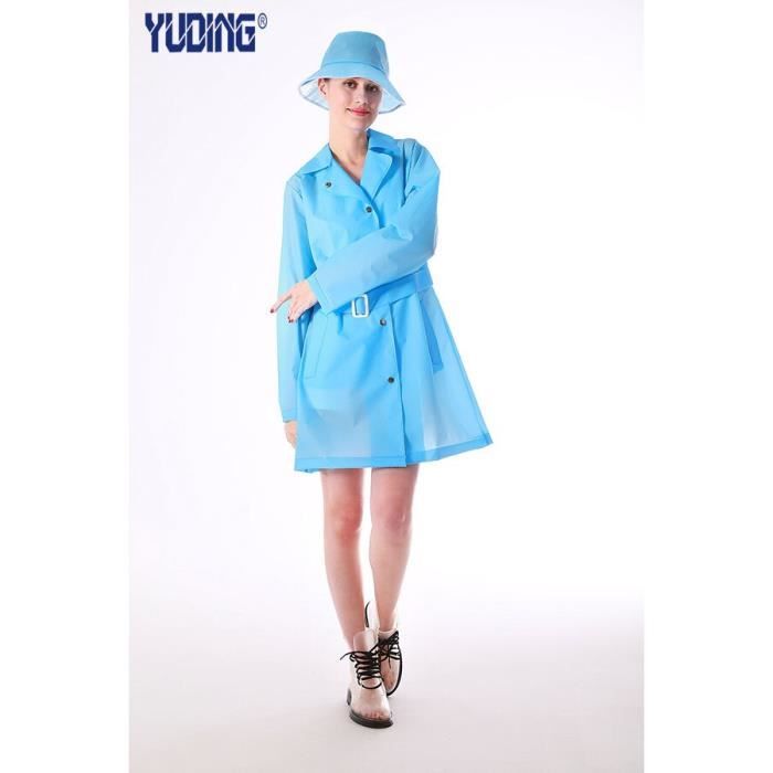 Trench ensemble imperm able en plastique pour femme et fille