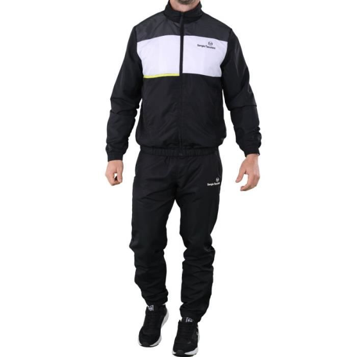 Ensemble de survêtement Sergio Tacchini INCASTRO - Noir/Blanc/Jaune - Manches longues - Multisport