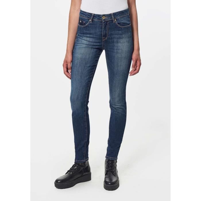 Jean slim Femme FLORE Rouge Cdiscount Pr t Porter