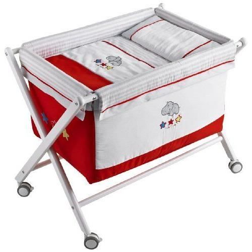 Napravi Rs Bois Naf Naf Mini Berceau Complet Brode Jungle Textile Meubles Berceaux