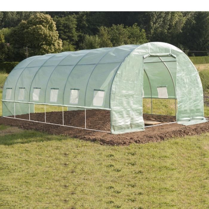 Serre De Jardin 18 M 7 Arceaux Toute Saison Achat Vente Serre