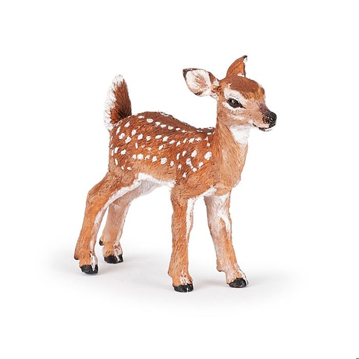 2 figurines de cerf en résine pour décoration de gâteau, faon miniature mignon, statue d’animal