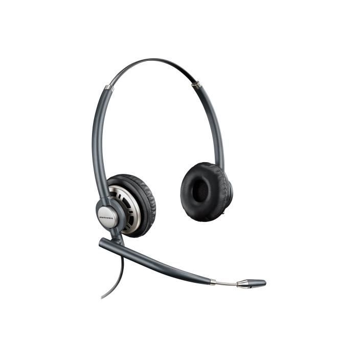 Plantronics HW720D Casque micro sur-oreille filaire stéréo USB avec perche - Réduction de bruit