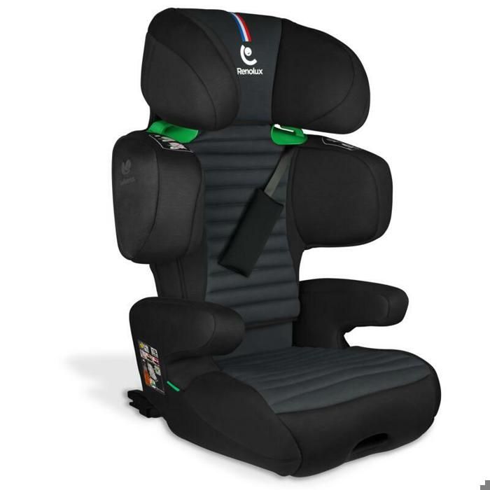 RENOLUX Réhausseur Isofix R129 100-150 cm Softness® RENOFIX² Carbon