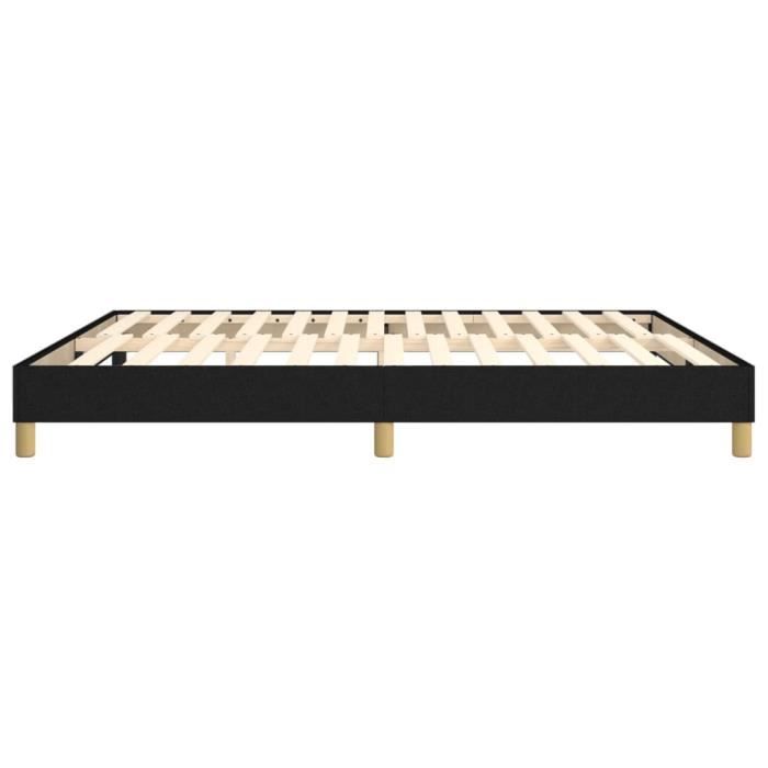 Sommier à ressorts - SALUTUYA - BD1906 - Noir - 160x200 cm - Tissu 100% polyester