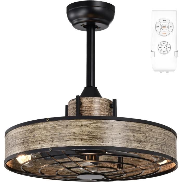 Récepteur Télécommande Ventilateur Plafond 6 Vitesses Oniissy - Télécommande Pour Ventilateur De Plafond - Variateur 6 Vitesses Minuterie - Blanc/Noir Contrôle Luminaire Plafond