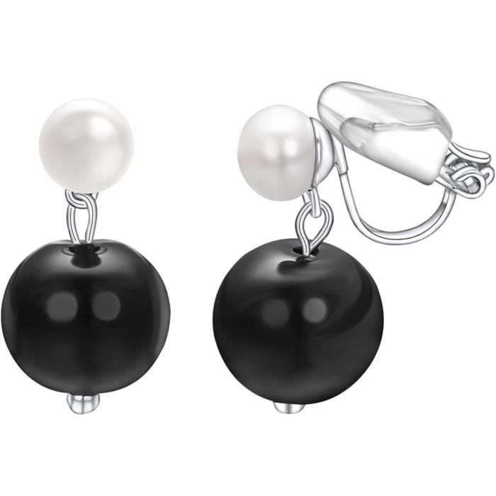 Boucles D'Oreilles Pendantes En Perles De Culture Naturelles - Or Jaune 14k Plaqué - Fermoir Dormeuse