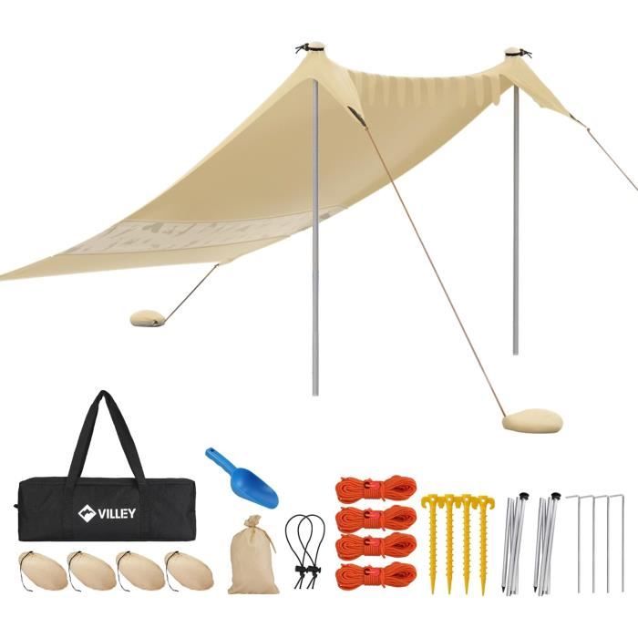 Tente de plage UV 50+ pour 3 personnes [Semptec Urban
