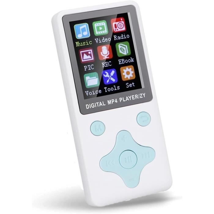 Lecteur MP4 Clip Sonic MP206 Argent - 8Go, Appareil Photo, Radio, écran 2,4 Pouces