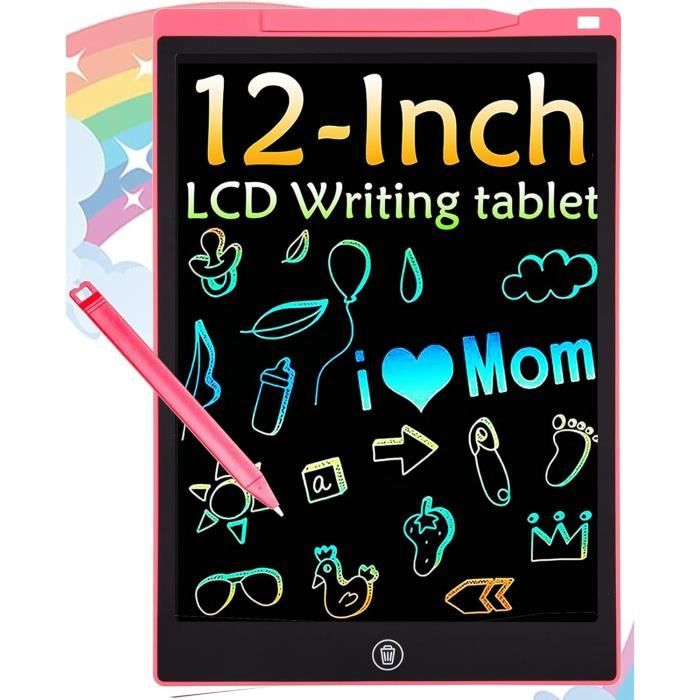 Tablette d'écriture LCD pour enfants, planche à dessin colorée, jouet
