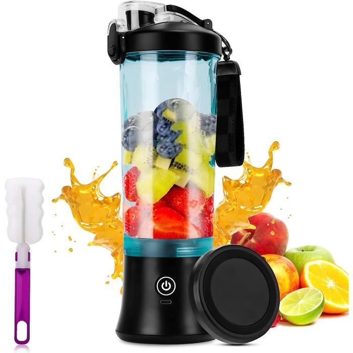 Mixeur électrique Portable ±0 – Smoothies Et Milkshakes – Plusieurs Couleurs Dont Bleu, Rose, Vert, Violet