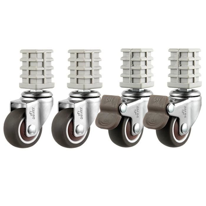 Roue De Meuble Tube Carré 1,5 Pouces Rack 20 25Mm Tube En Acier