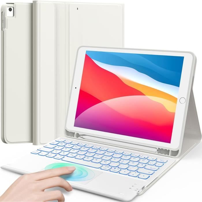 Ipad 9Ème Génération 10.2 Pouces, Pavé Tactile Intelligent, Éclairage 7 Couleurs, Ipad Pro 10.5