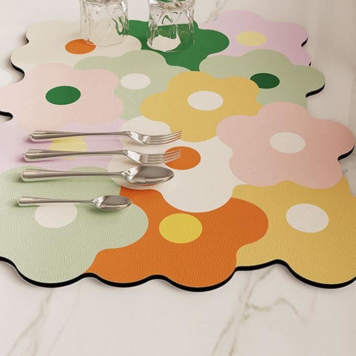 Tapis De Comptoir De Cuisine Pliable En Pierre Antidérapant Réutilisable En Diatomite Pour évier, égouttoir à Vaisselle, Comptoir En Marbre (blanc, 40