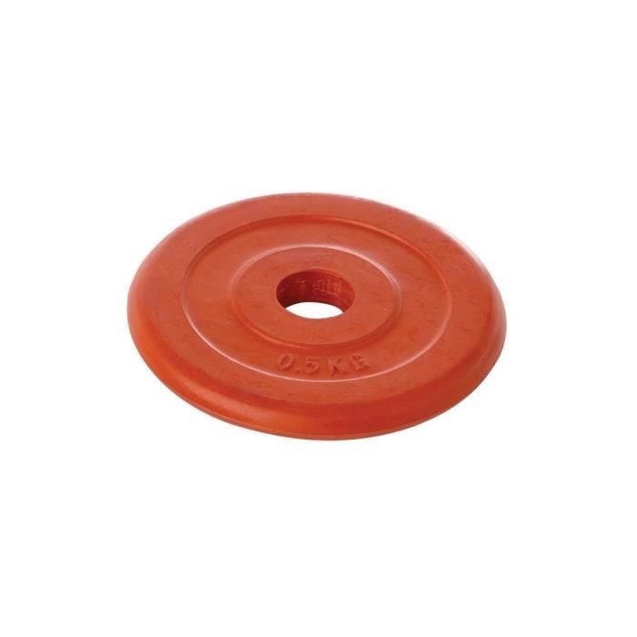 Disque en caoutchouc pour halt/ère Jaune 1 kg